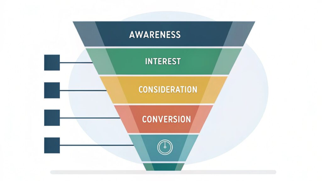 stages of a sales funnel